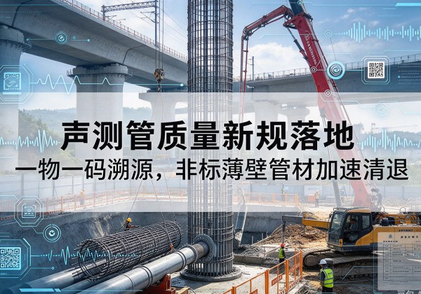 西吉声测管质量新规落地，一物一码溯源，非标薄壁管材加速清退
